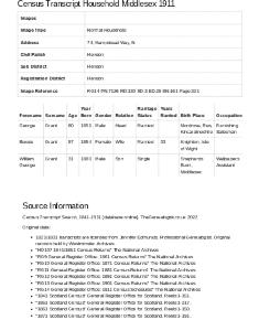 Census 1911 - 155 Hampstead Way
