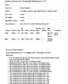 Census 1911 - 5 Rotherwick Road
