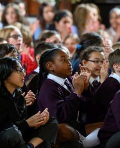 Schoolchildren at the Proms at St Jude's - Photo credit M Eleftheriades