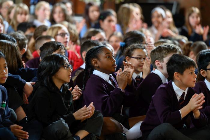 Schoolchildren at the Proms at St Jude's - Photo credit M Eleftheriades