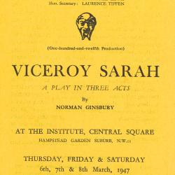 Viceroy Sarah - Programme 1947