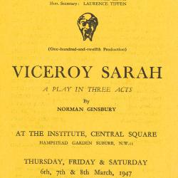 Viceroy Sarah - Programme 1947