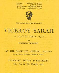 Viceroy Sarah - Programme 1947