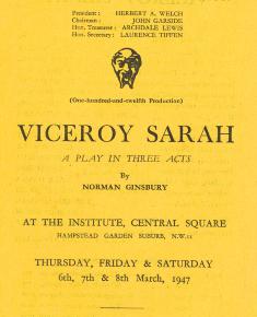 Viceroy Sarah - Programme 1947