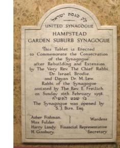 Remembrance Tablet 1958